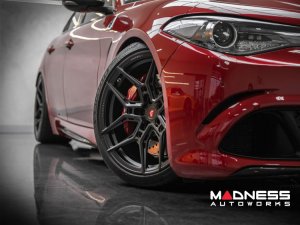 Alfa Romeo Giulia Custom Wheels - EVO-4R by Vossen - Satin Black Alfa Romeo Giulia Custom Wheels - EVO-4R by Vossen - Satin Black
